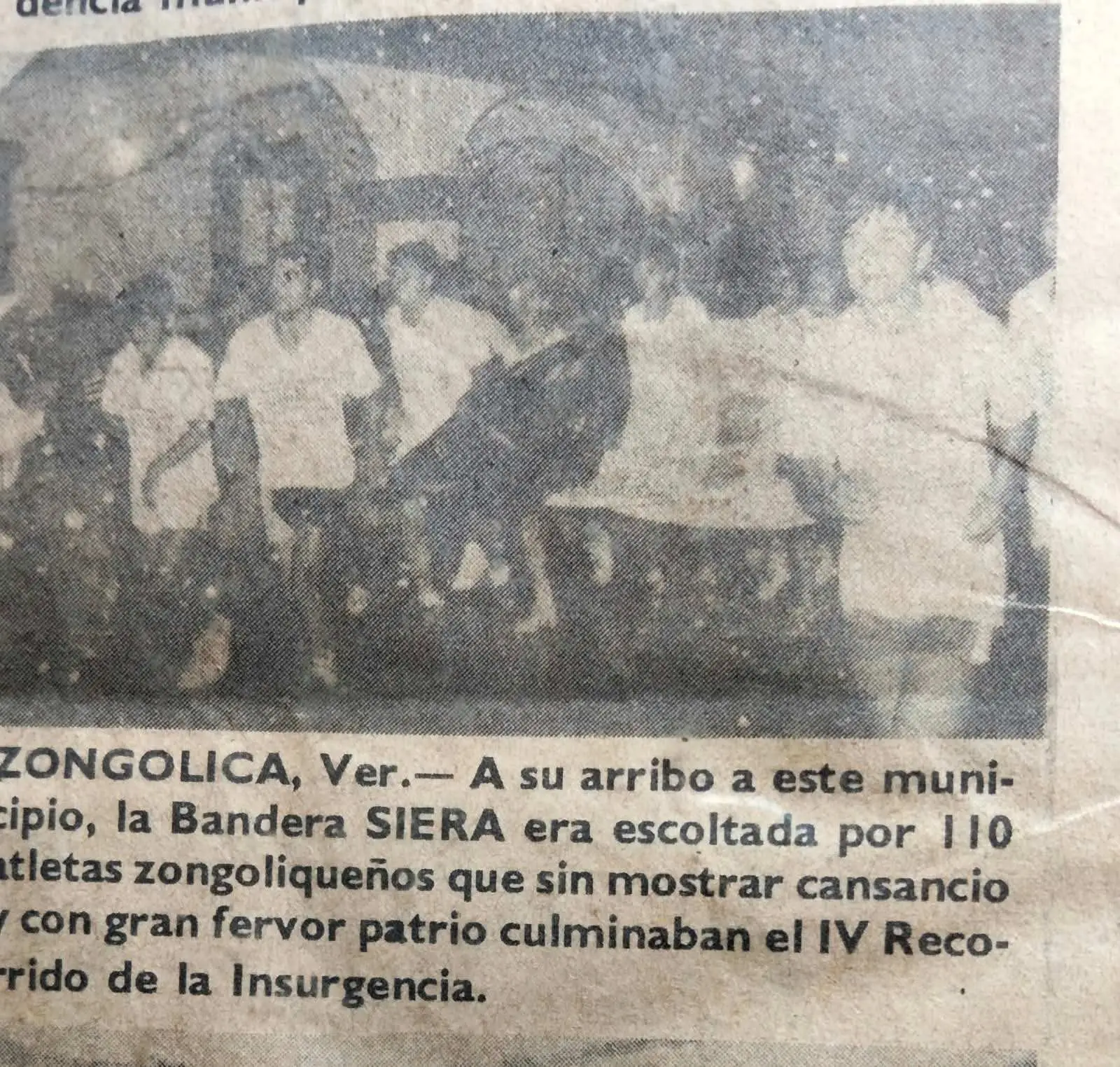 IV Recorrido de la Bandera Siera saliendo de Maltrata